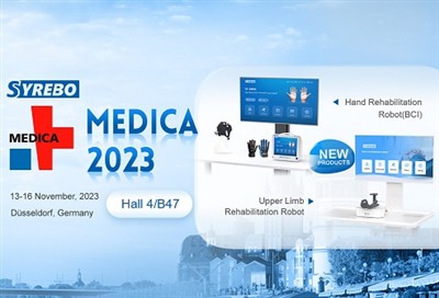 Новите рехабилитационни роботи Syrebo ще дебютират на MEDICA 2023
